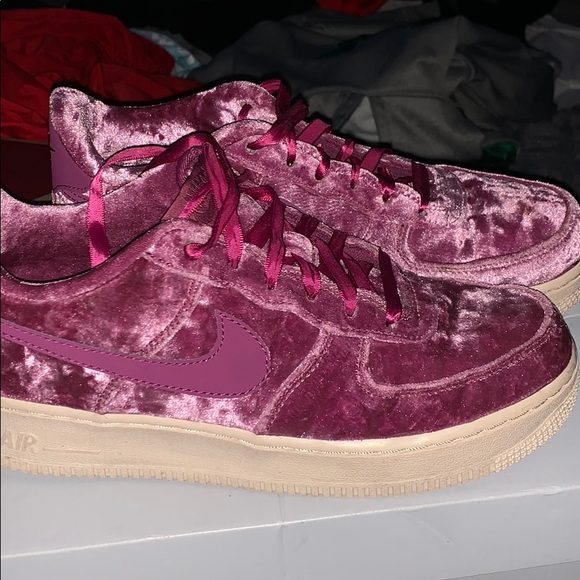 pink fluffy air force 1s - Picture 3 of 4